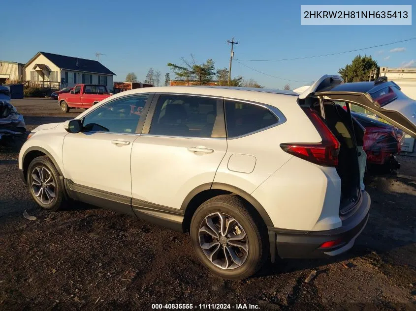 2022 Honda Cr-V Awd Ex-L VIN: 2HKRW2H81NH635413 Lot: 40835555