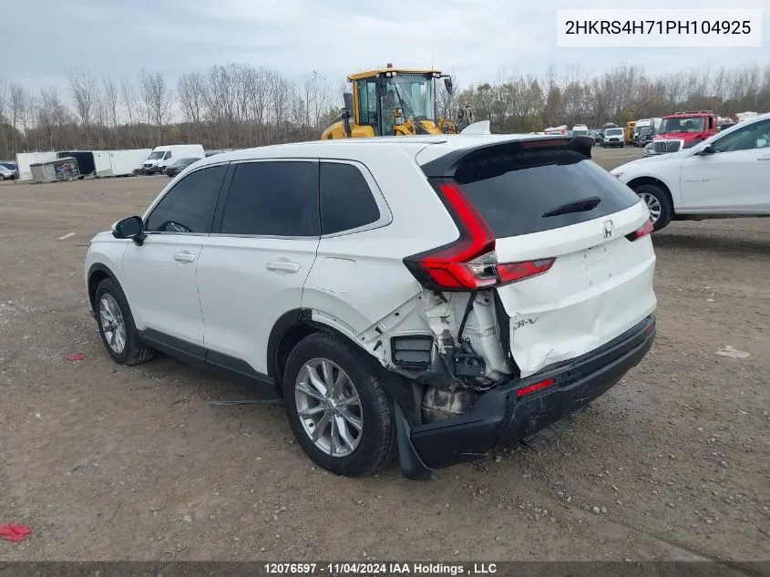 2023 Honda Cr-V VIN: 2HKRS4H71PH104925 Lot: 12076597