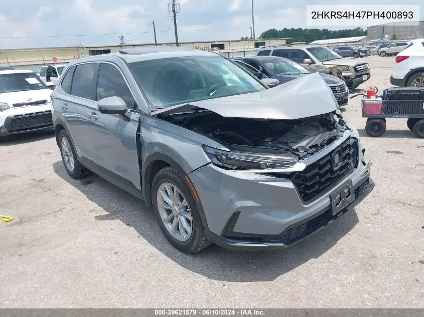 2023 Honda Cr-V Ex Awd VIN: 2HKRS4H47PH400893 Lot: 39621579