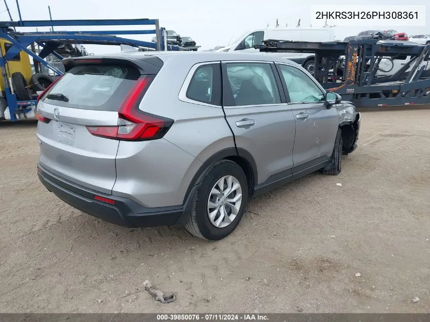 2023 Honda Cr-V Lx 2Wd VIN: 2HKRS3H26PH308361 Lot: 39850076