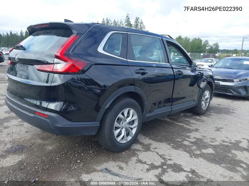 2023 Honda Cr-V Lx Awd VIN: 7FARS4H26PE022390 Lot: 39989988