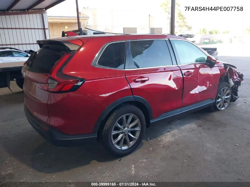 2023 Honda Cr-V Ex Awd VIN: 7FARS4H44PE007758 Lot: 39995165