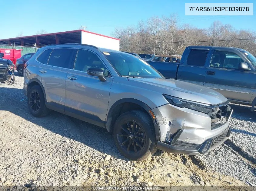 2023 Honda Cr-V Hybrid Sport VIN: 7FARS6H53PE039878 Lot: 40801519