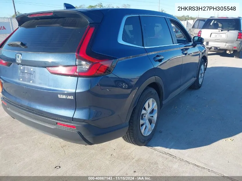 2023 Honda Cr-V Lx 2Wd VIN: 2HKRS3H27PH305548 Lot: 40867143