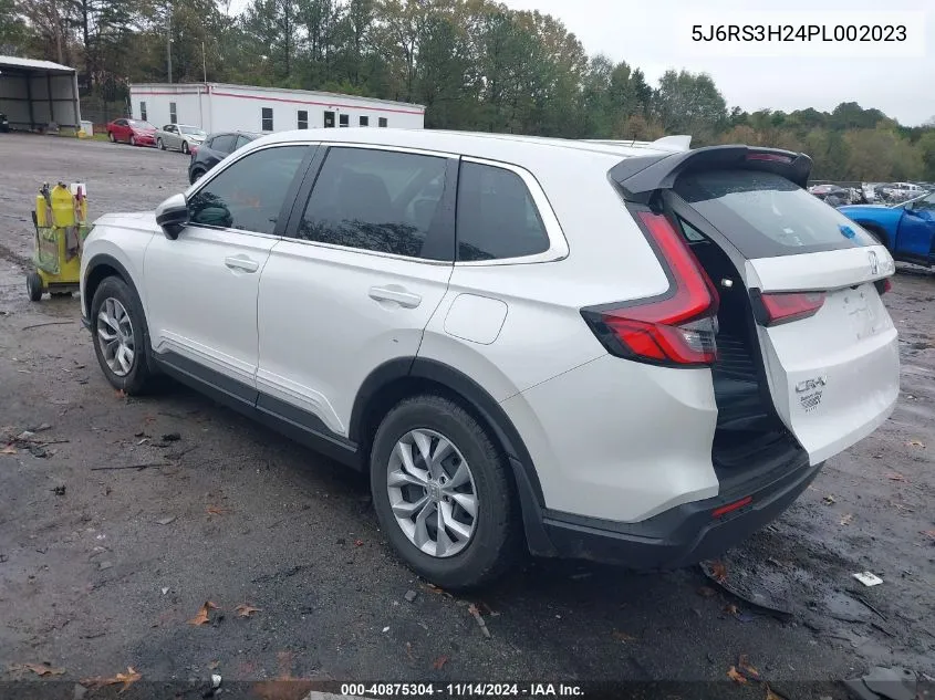 2023 Honda Cr-V Lx 2Wd VIN: 5J6RS3H24PL002023 Lot: 40875304