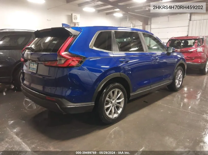 2024 Honda Cr-V Ex-L Awd VIN: 2HKRS4H70RH459202 Lot: 39499769