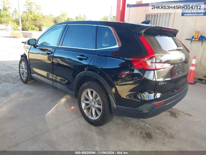 2024 Honda Cr-V Ex 2Wd VIN: 2HKRS3H45RH304712 Lot: 40820094