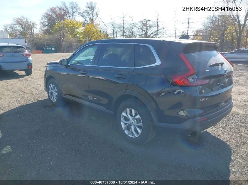 2025 Honda Cr-V Lx Awd VIN: 2HKRS4H20SH416053 Lot: 40737339