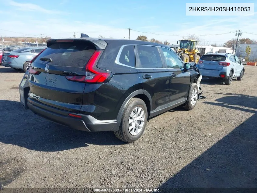 2025 Honda Cr-V Lx Awd VIN: 2HKRS4H20SH416053 Lot: 40737339