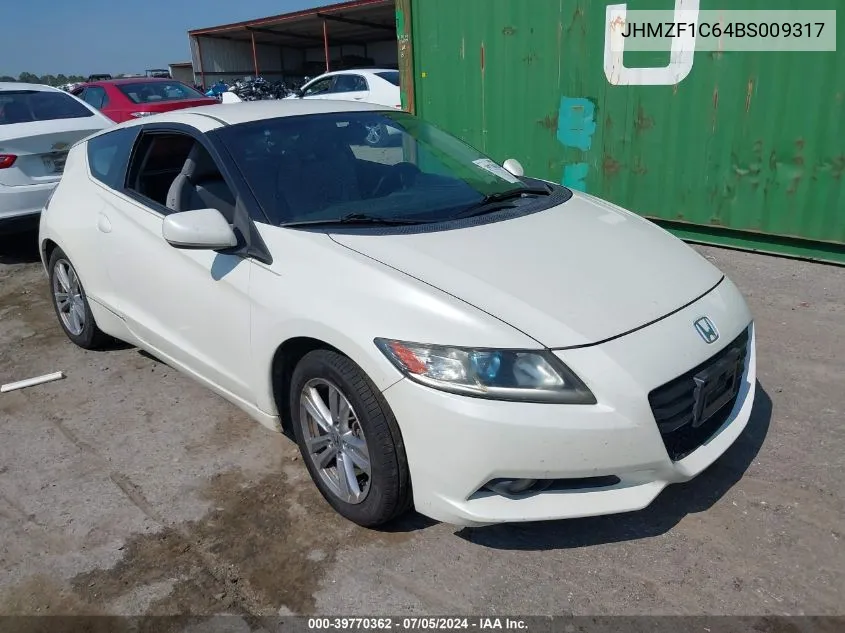 2011 Honda Cr-Z Ex VIN: JHMZF1C64BS009317 Lot: 39770362