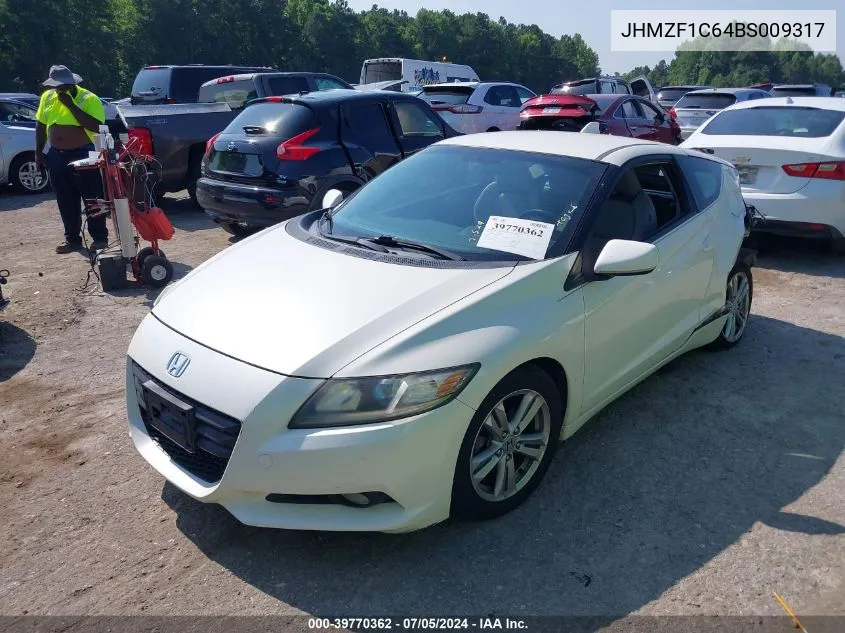 2011 Honda Cr-Z Ex VIN: JHMZF1C64BS009317 Lot: 39770362