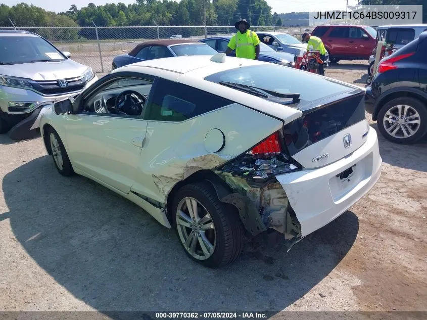 2011 Honda Cr-Z Ex VIN: JHMZF1C64BS009317 Lot: 39770362