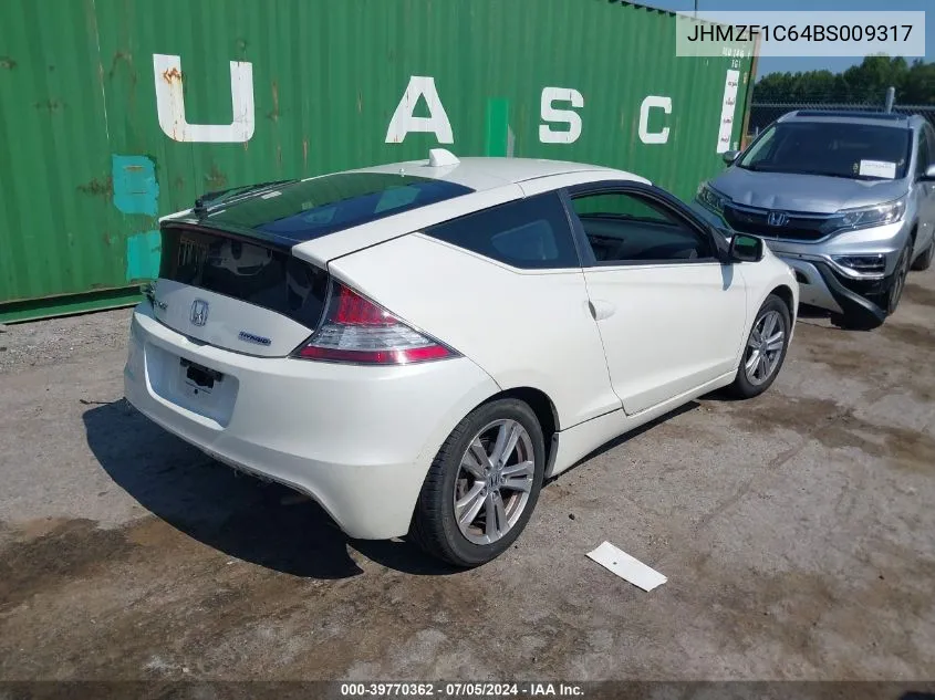 2011 Honda Cr-Z Ex VIN: JHMZF1C64BS009317 Lot: 39770362