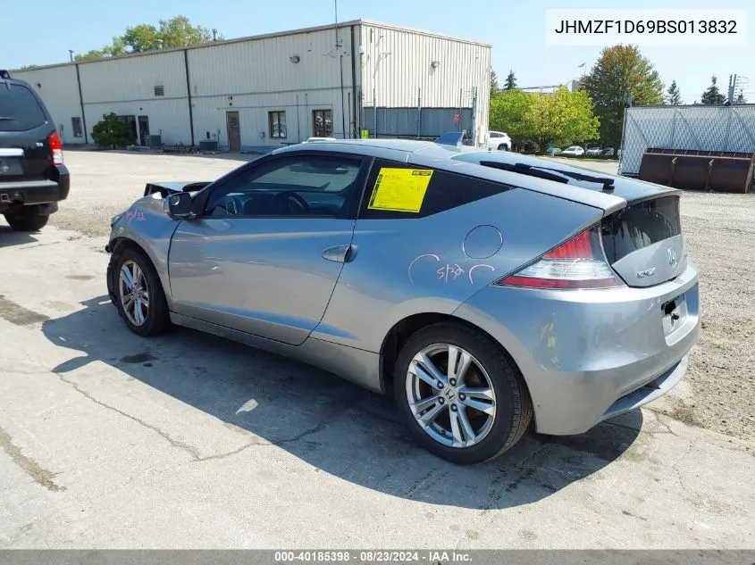 2011 Honda Cr-Z Ex VIN: JHMZF1D69BS013832 Lot: 40185398