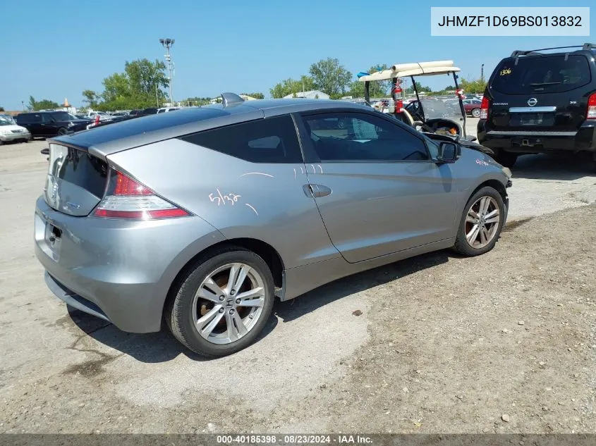 2011 Honda Cr-Z Ex VIN: JHMZF1D69BS013832 Lot: 40185398