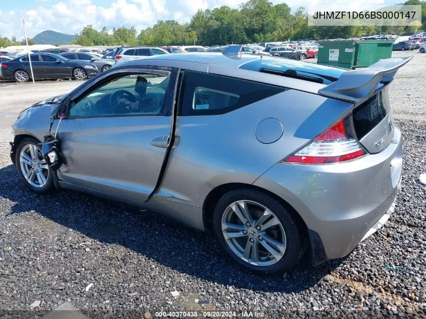 2011 Honda Cr-Z Ex VIN: JHMZF1D66BS000147 Lot: 40370438