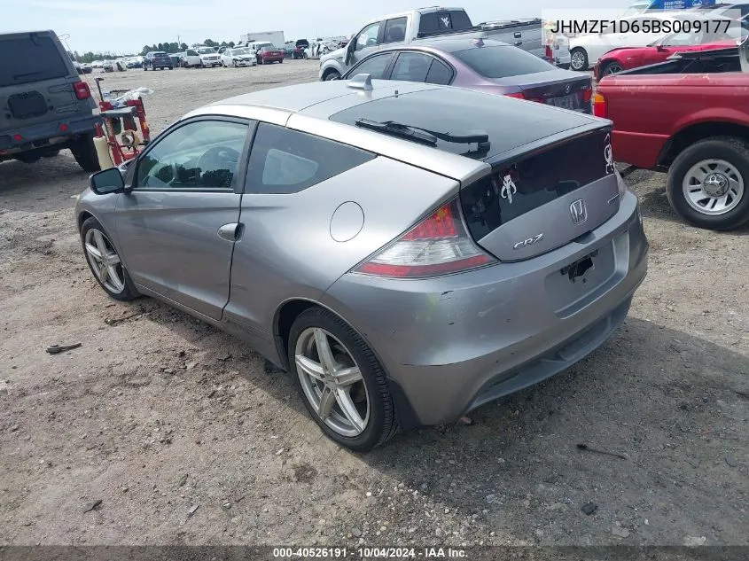 2011 Honda Cr-Z Ex VIN: JHMZF1D65BS009177 Lot: 40526191