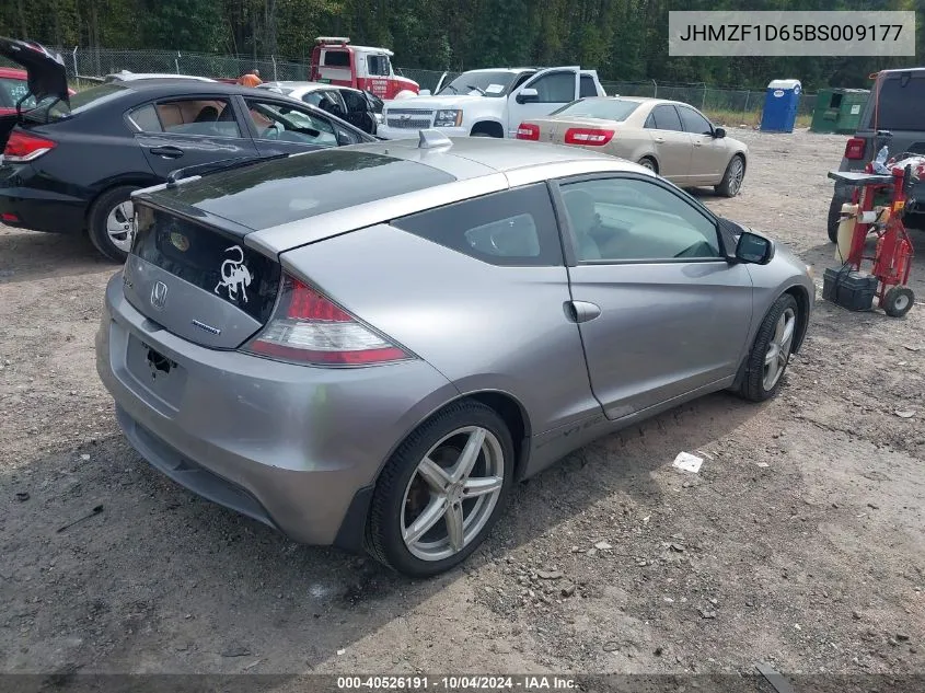 2011 Honda Cr-Z Ex VIN: JHMZF1D65BS009177 Lot: 40526191