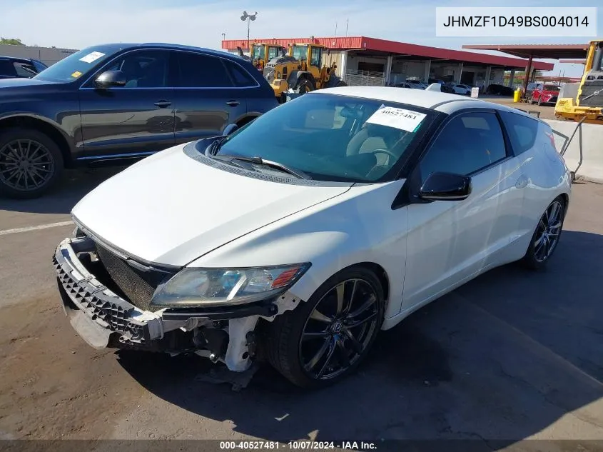 2011 Honda Cr-Z VIN: JHMZF1D49BS004014 Lot: 40527481