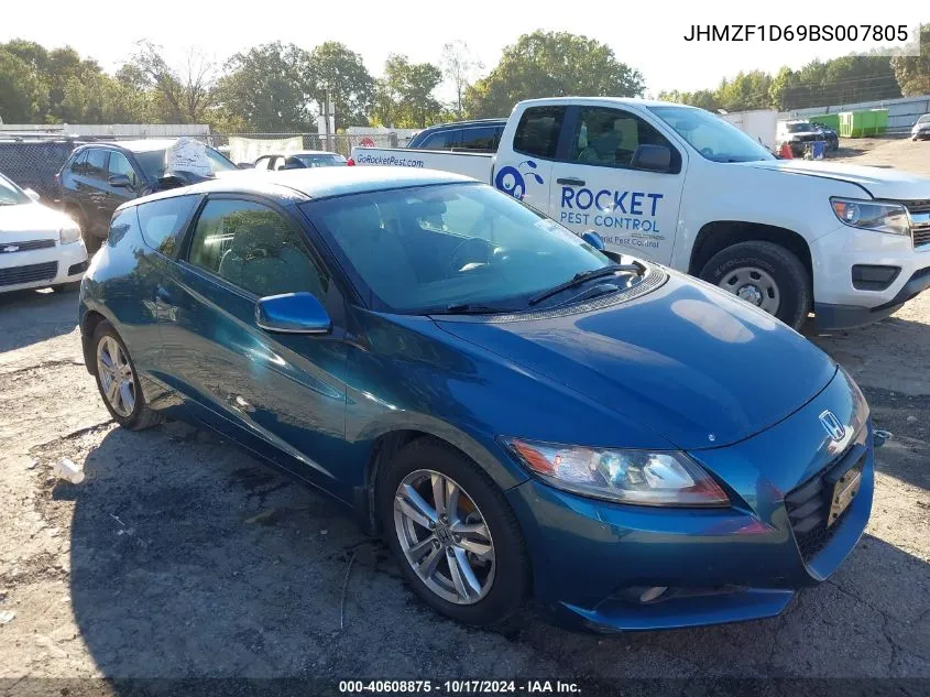 2011 Honda Cr-Z Ex VIN: JHMZF1D69BS007805 Lot: 40608875