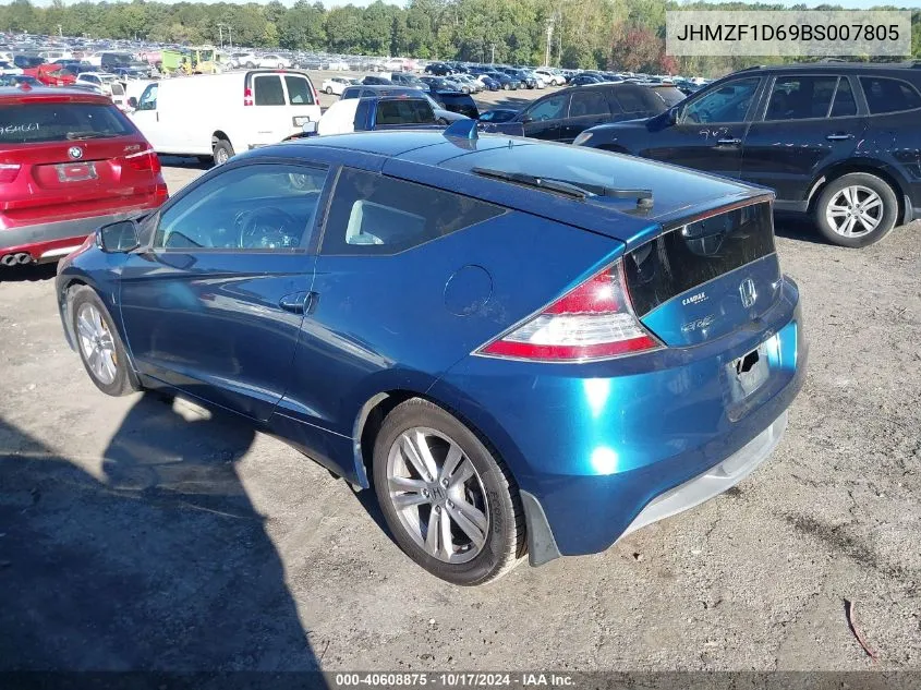 2011 Honda Cr-Z Ex VIN: JHMZF1D69BS007805 Lot: 40608875