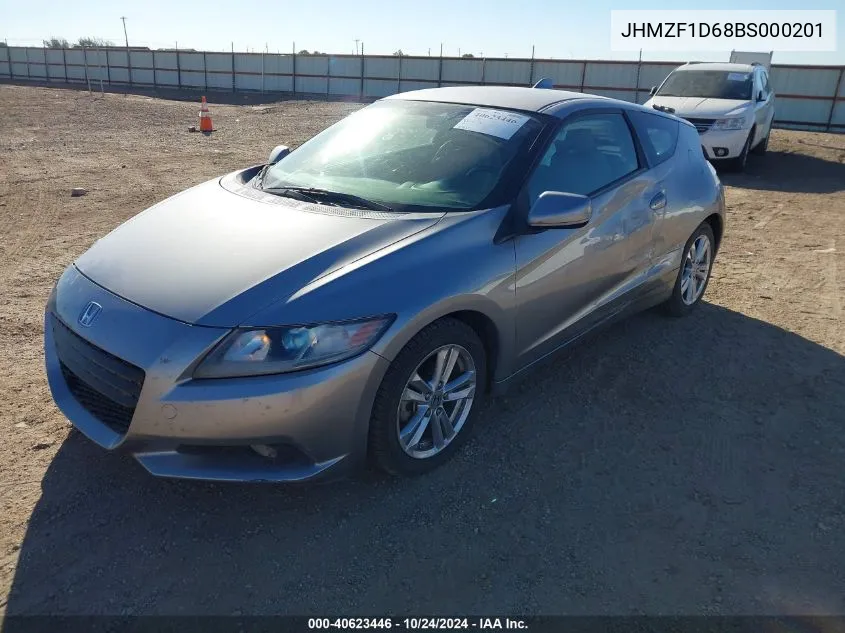 2011 Honda Cr-Z Ex VIN: JHMZF1D68BS000201 Lot: 40623446