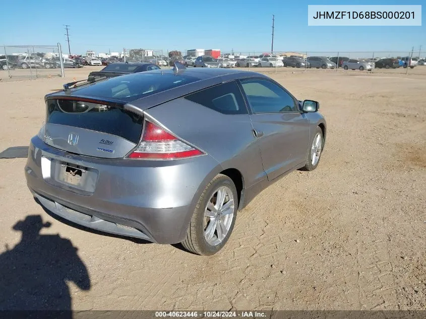 2011 Honda Cr-Z Ex VIN: JHMZF1D68BS000201 Lot: 40623446