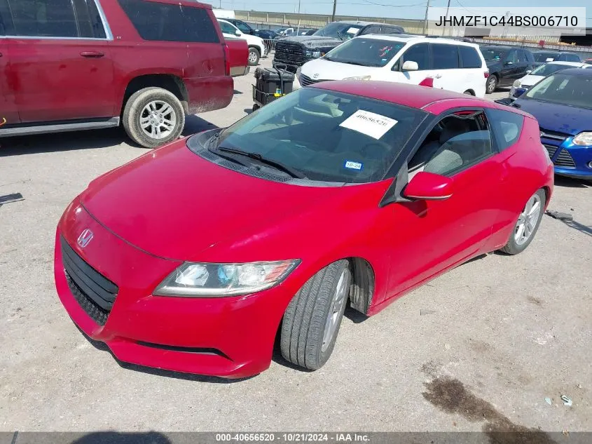 2011 Honda Cr-Z VIN: JHMZF1C44BS006710 Lot: 40656520