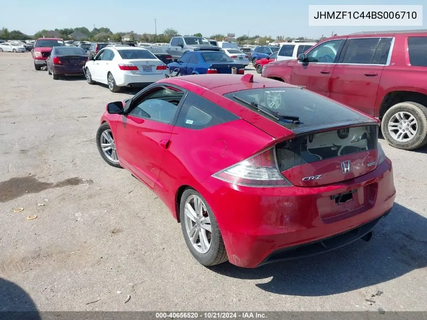 2011 Honda Cr-Z VIN: JHMZF1C44BS006710 Lot: 40656520