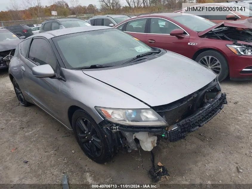 2011 Honda Cr-Z Ex VIN: JHMZF1D69BS003141 Lot: 40706713