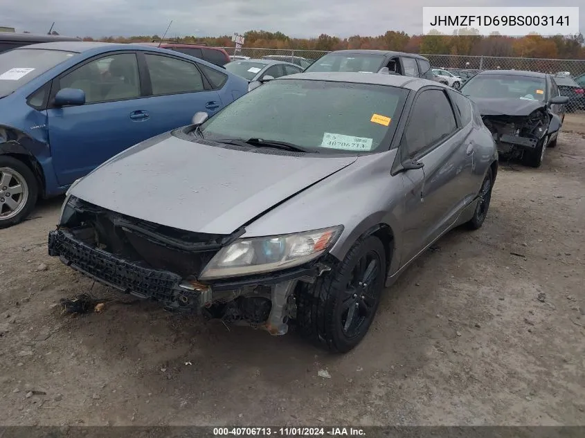 2011 Honda Cr-Z Ex VIN: JHMZF1D69BS003141 Lot: 40706713