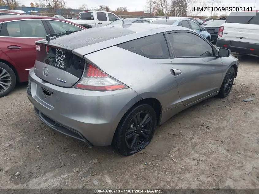 2011 Honda Cr-Z Ex VIN: JHMZF1D69BS003141 Lot: 40706713