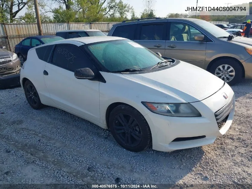 2012 Honda Cr-Z VIN: JHMZF1D44CS004794 Lot: 40576575