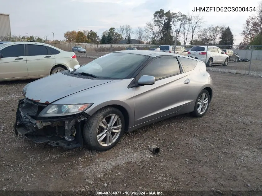 2012 Honda Cr-Z Ex VIN: JHMZF1D62CS000454 Lot: 40734077