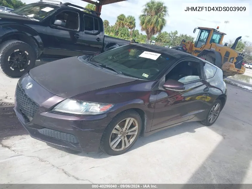 2013 Honda Cr-Z VIN: JHMZF1D4XDS003909 Lot: 40296040