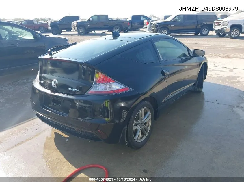 2013 Honda Cr-Z VIN: JHMZF1D49DS003979 Lot: 40574021