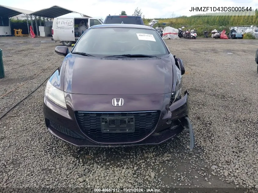 2013 Honda Cr-Z VIN: JHMZF1D43DS000544 Lot: 40657512