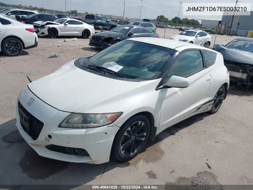 2014 Honda Cr-Z Ex VIN: JHMZF1D67ES003210 Lot: 40641029