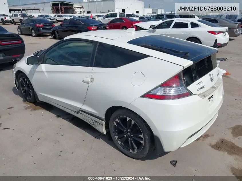 2014 Honda Cr-Z Ex VIN: JHMZF1D67ES003210 Lot: 40641029