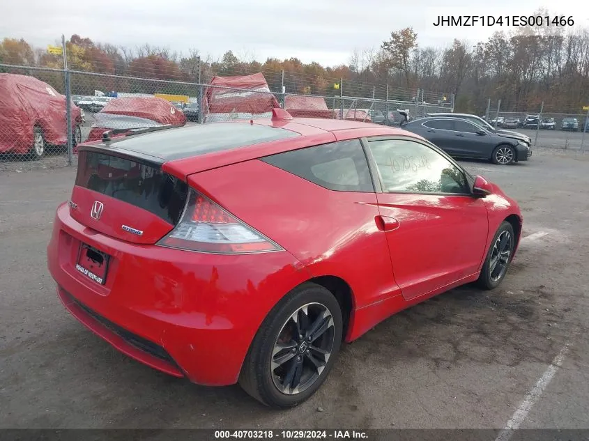 2014 Honda Cr-Z VIN: JHMZF1D41ES001466 Lot: 40703218