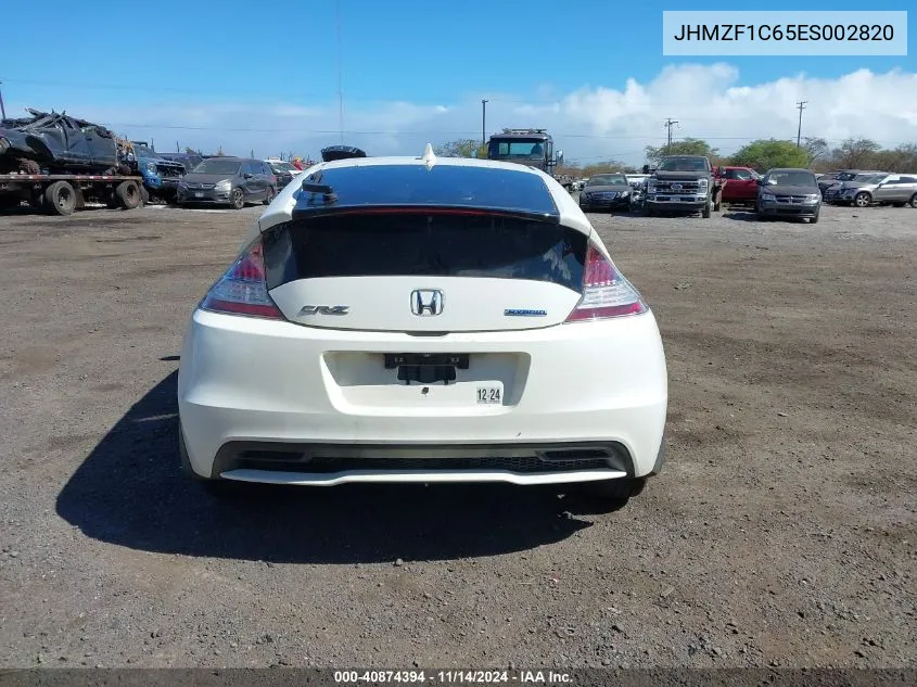 2014 Honda Cr-Z Ex VIN: JHMZF1C65ES002820 Lot: 40874394