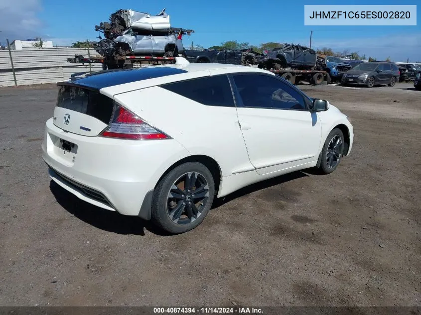 2014 Honda Cr-Z Ex VIN: JHMZF1C65ES002820 Lot: 40874394