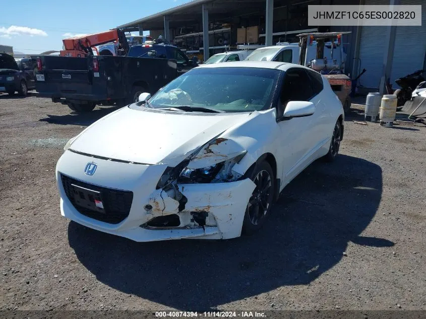 2014 Honda Cr-Z Ex VIN: JHMZF1C65ES002820 Lot: 40874394