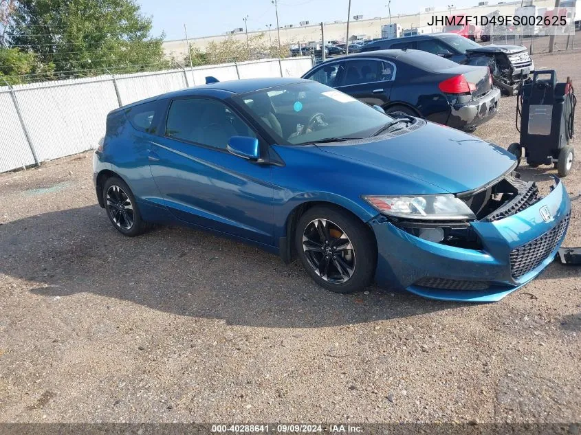 2015 Honda Cr-Z VIN: JHMZF1D49FS002625 Lot: 40288641