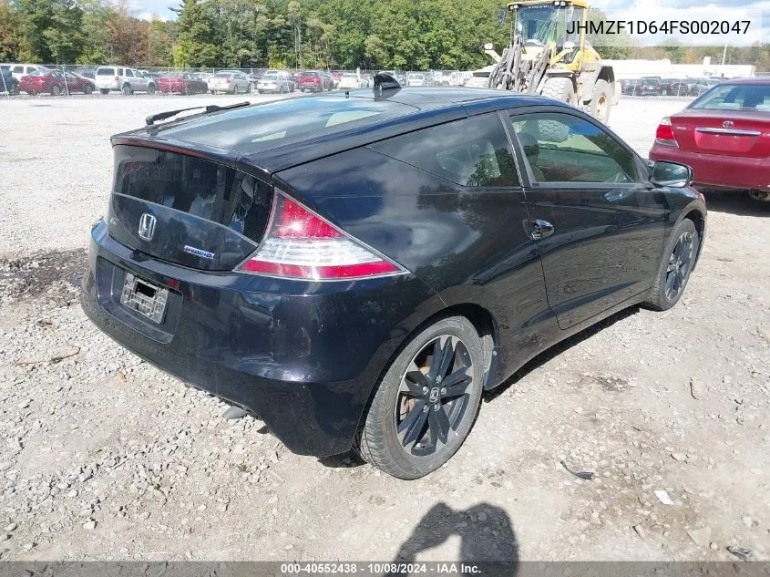 JHMZF1D64FS002047 2015 Honda Cr-Z Ex