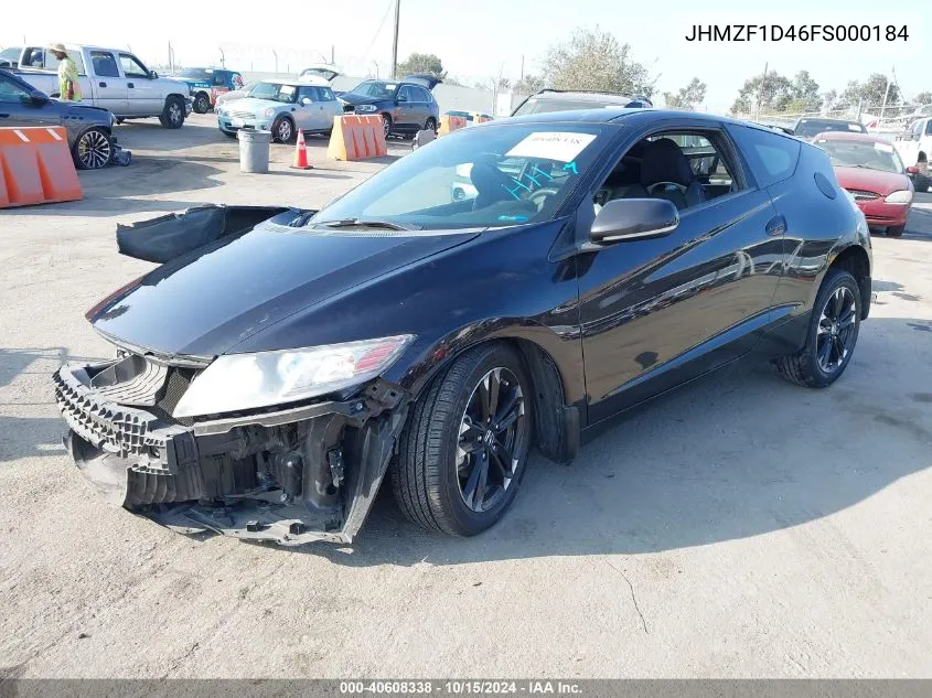 2015 Honda Cr-Z VIN: JHMZF1D46FS000184 Lot: 40608338