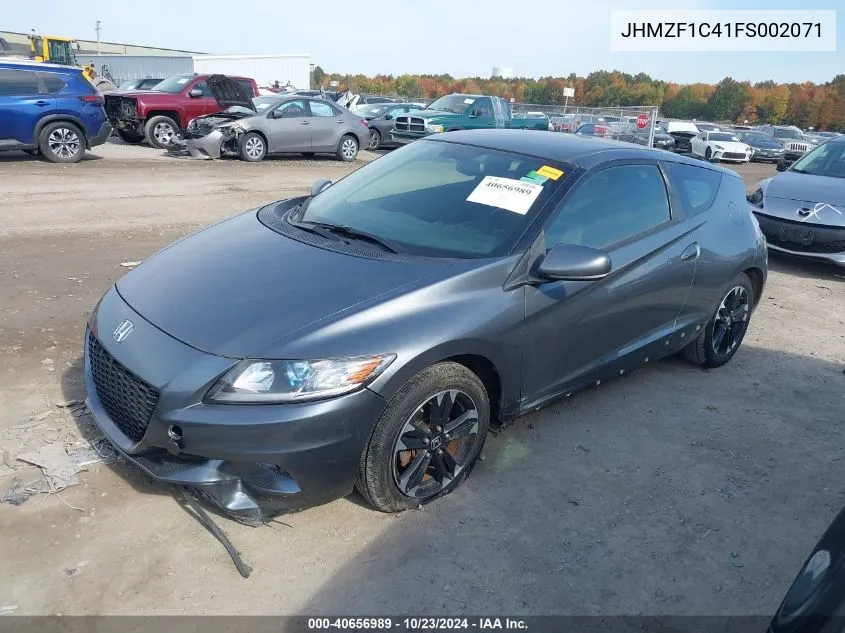 2015 Honda Cr-Z VIN: JHMZF1C41FS002071 Lot: 40656989