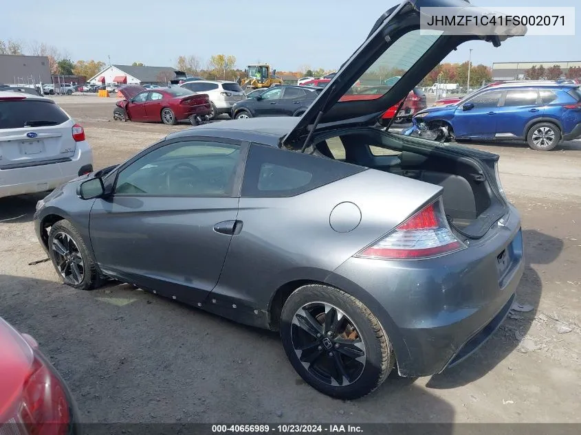 2015 Honda Cr-Z VIN: JHMZF1C41FS002071 Lot: 40656989