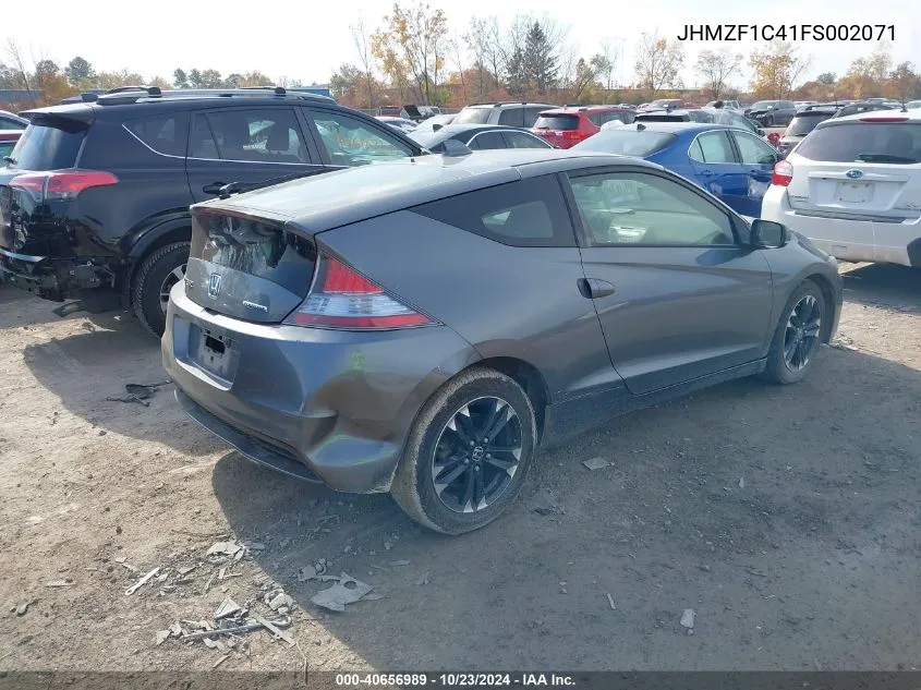 2015 Honda Cr-Z VIN: JHMZF1C41FS002071 Lot: 40656989