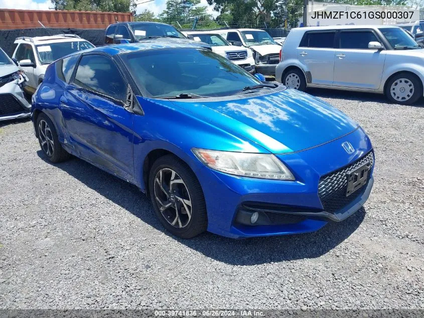 2016 Honda Cr-Z Ex/Ex-L Navi VIN: JHMZF1C61GS000307 Lot: 39741836